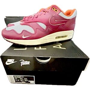 Nike Air Max 1 Patta Waves Rush Maroon (with Bracelet)
